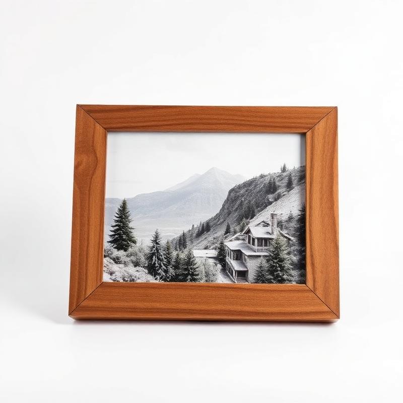 Customized wooden photo frame with a printed picture